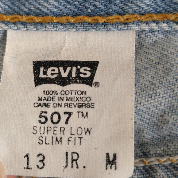 NWT Levi's Size 13 Superlow Slim Fit 507 Slightly Tapered Jeans - Picture 3 of 14